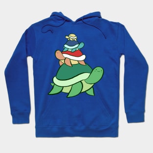 Colorful Turtle Stack Hoodie